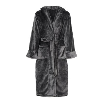 Decoy Long Terry Robe With Hood Grå polyester Small Dame Decoy Long Terry Robe With Hood Grå polyester Small Dame