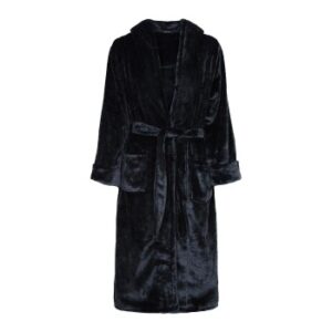 Decoy Long Terry Robe With Hood Sort polyester Small Dame