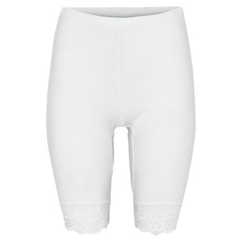 Decoy Mid-length Capri Leggings With Lace Hvid økologisk bomuld Small Dame Decoy Mid-length Capri Leggings With Lace Hvid økologisk bomuld Small Dame