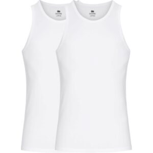 Dovre 2P Bamboo Singlet Hvid Small Herre