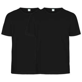 Dovre 2P Organic Cotton Crew Neck Sort økologisk bomuld Small Herre Dovre 2P Organic Cotton Crew Neck Sort økologisk bomuld Small Herre