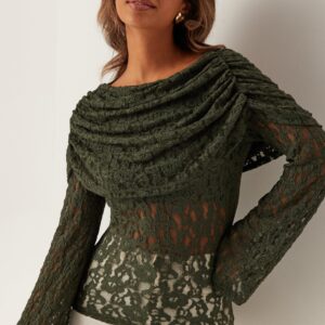 Drapy Lace Top