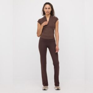 EYDA Ellie Flare Pants Str. S Brun Dame