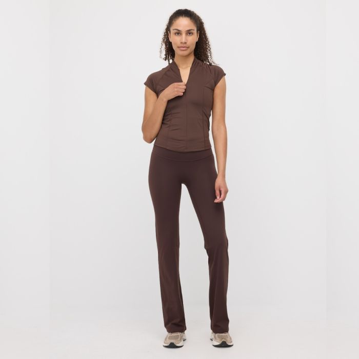 EYDA Ellie Flare Pants Str. S Brun Dame EYDA Ellie Flare Pants Str. S Brun Dame