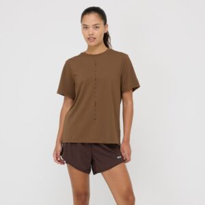 EYDA Lucca Boxy SS Tee Str. L Brun Dame