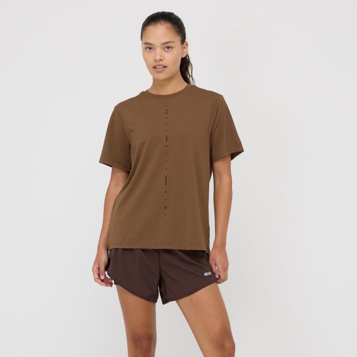 EYDA Lucca Boxy SS Tee Str. L Brun Dame EYDA Lucca Boxy SS Tee Str. L Brun Dame