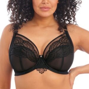 Elomi BH Priya Plunge Bra Sort F 80 Dame