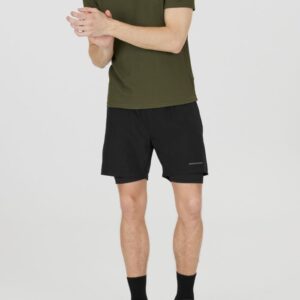 Endurance Kros 2in1 Shorts Str. S Herre - Komfortable shorts til løb og træning i sort