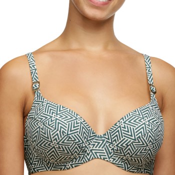 Femilet Aztec Java Sustainable UW Bikini Bra Grøn Mønster polyamid E 75 Dame Femilet Aztec Java Sustainable UW Bikini Bra Grøn Mønster polyamid E 75 Dame