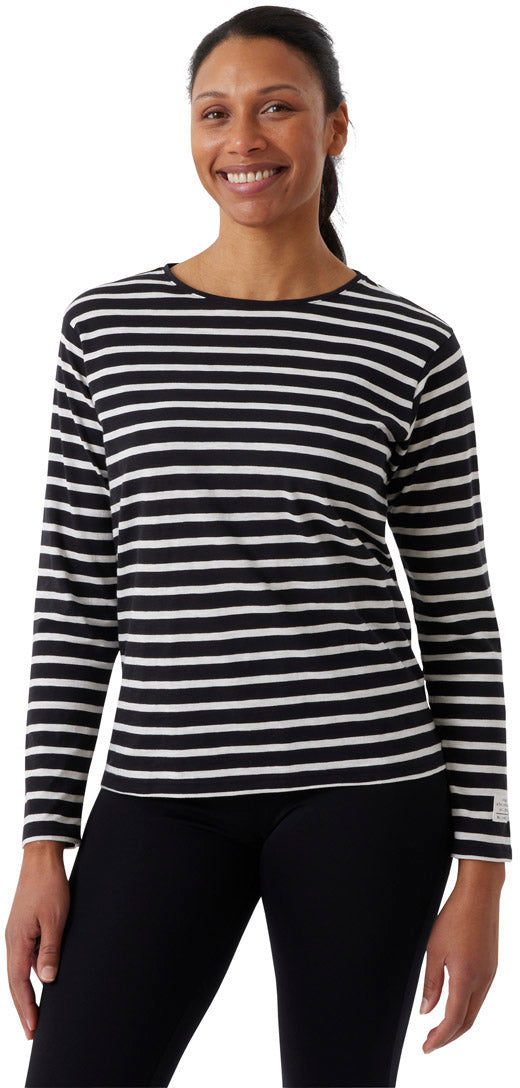 Firefly Ronja Tripe L/s Tshirt Dame Sort Firefly Ronja Tripe L/s Tshirt Dame Sort