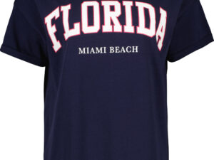 Firefly Sandy Printed Tshirt Dame Blå