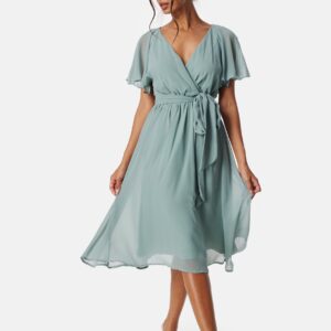 Flutter Chiffon Midi Dress