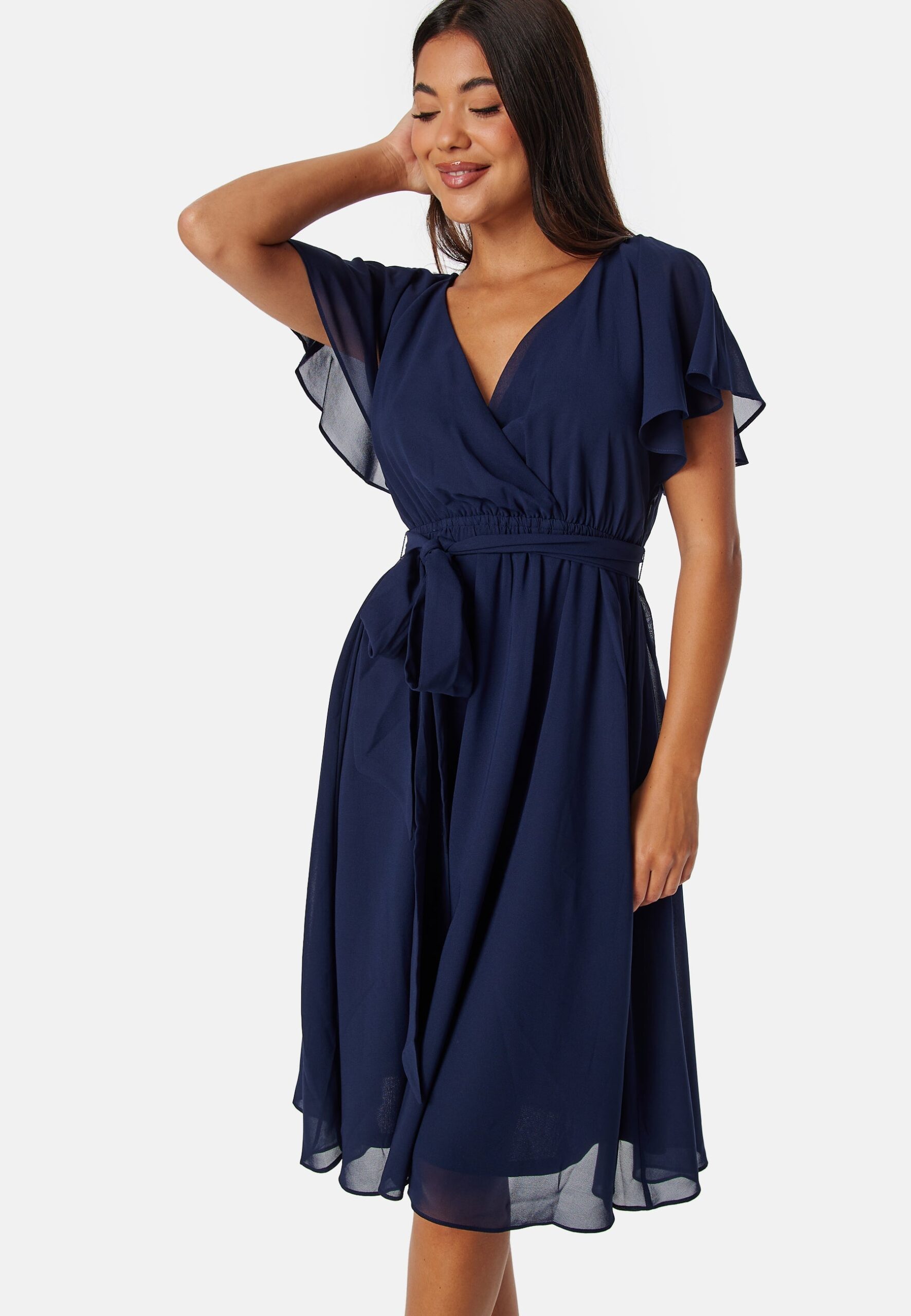 Flutter Chiffon Midi Dress Flutter Chiffon Midi Dress