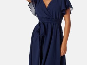 Flutter Chiffon Midi Dress