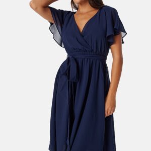 Flutter Chiffon Midi Dress
