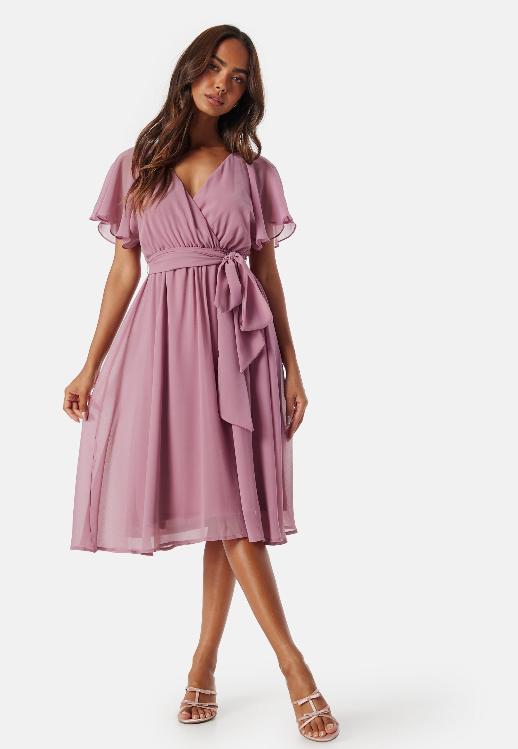 Flutter Chiffon Midi Dress Flutter Chiffon Midi Dress