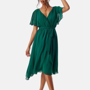 Flutter Chiffon Midi Dress