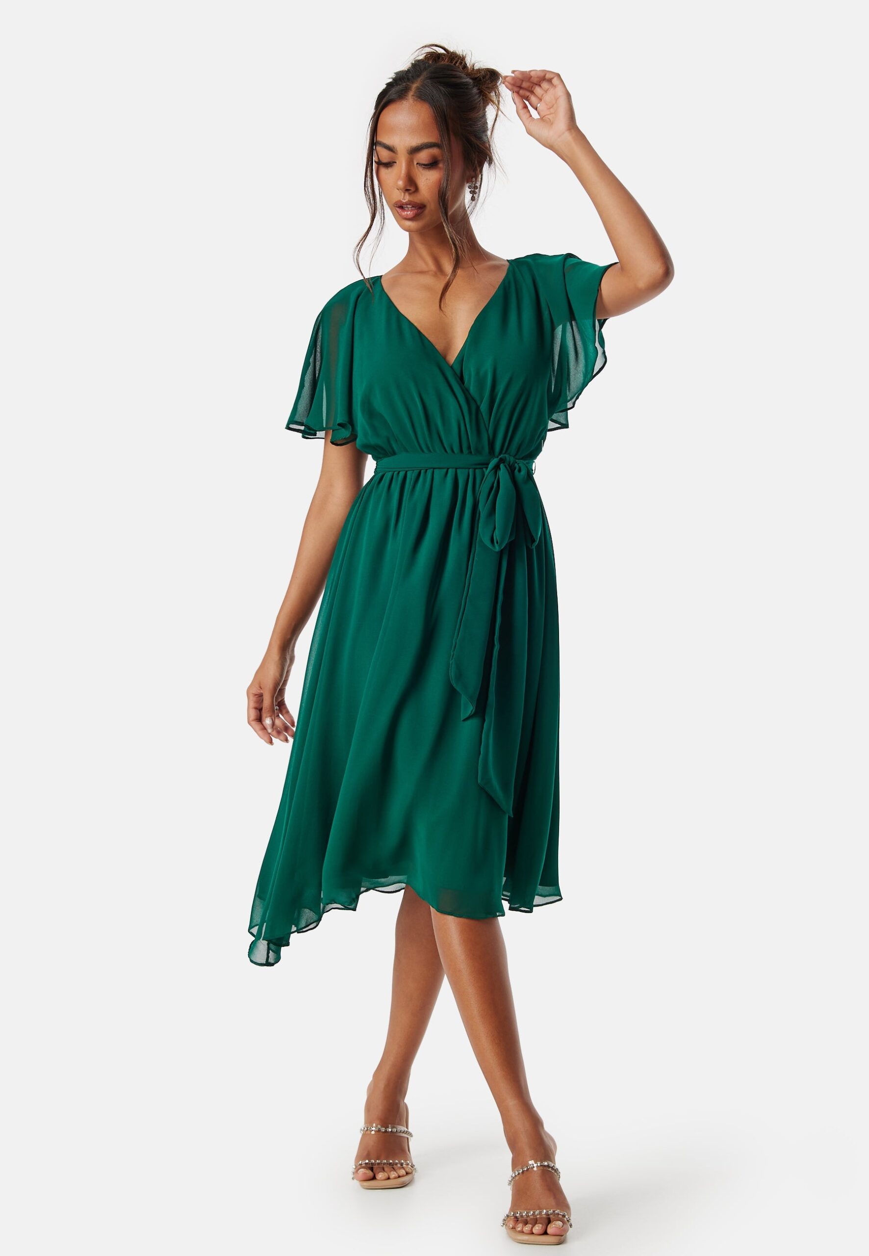 Flutter Chiffon Midi Dress Flutter Chiffon Midi Dress