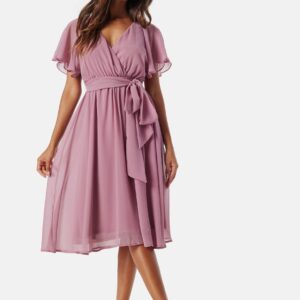 Flutter Chiffon Midi Dress