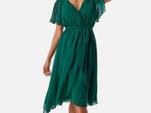Flutter Chiffon Midi Dress