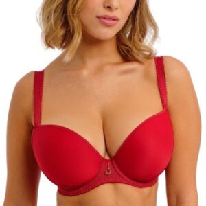 Freya BH Fascinate UW Moulded Plunge T-Shirt Bra Rød E 75 Dame