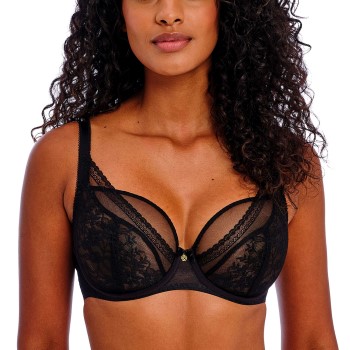 Freya BH Sydnie Underwired High Apex Plunge Bra Sort D 70 Dame Freya BH Sydnie Underwired High Apex Plunge Bra Sort D 70 Dame