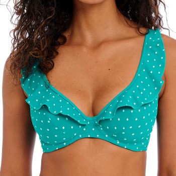 Freya Jewel Cove High Apex Bikini Top With J-Hook Turkise D 70 Dame Freya Jewel Cove High Apex Bikini Top With J-Hook Turkise D 70 Dame