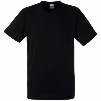 Fruit of the Loom Heavy Cotton T Sort bomuld Small Herre Fruit of the Loom Heavy Cotton T Sort bomuld Small Herre