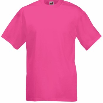 Fruit of the Loom Valueweight Crew Neck T Fuchsia bomuld Large Herre Fruit of the Loom Valueweight Crew Neck T Fuchsia bomuld Large Herre