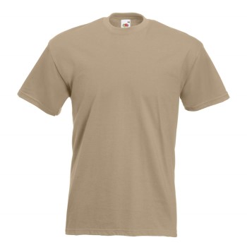 Fruit of the Loom Valueweight Crew Neck T Khaki bomuld Medium Herre Fruit of the Loom Valueweight Crew Neck T Khaki bomuld Medium Herre