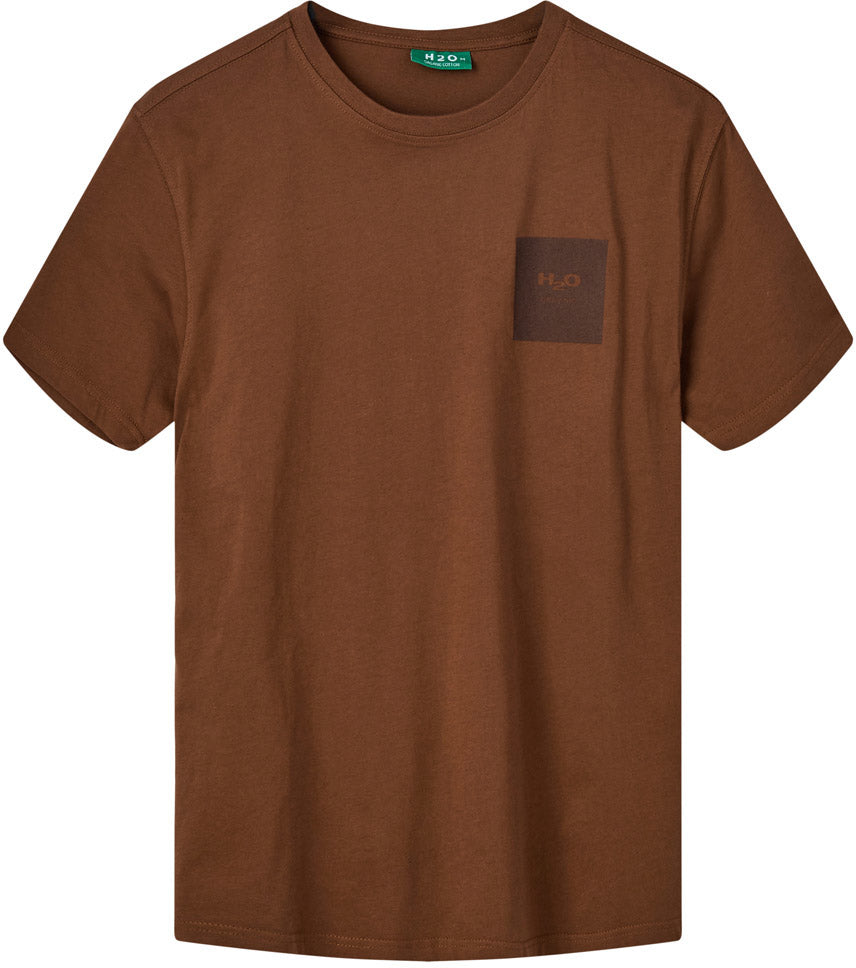 H2o Lyø Organic Tshirt Unisex Xs Brun H2o Lyø Organic Tshirt Unisex Xs Brun