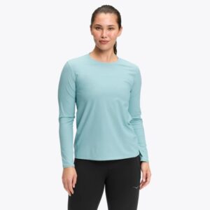 HOKA Airolite Long Sleeve 2.0 Str. XS Blå Dame