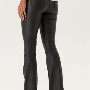 High Waist Coated Flared Jeans