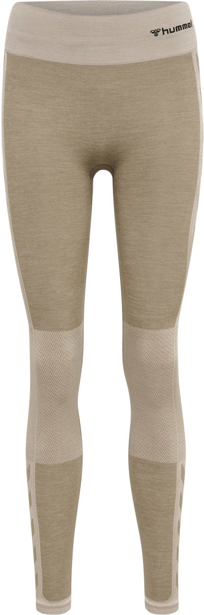 Hummel Clea Seamless Mid Waist Leggings Dame Brun Hummel Clea Seamless Mid Waist Leggings Dame Brun