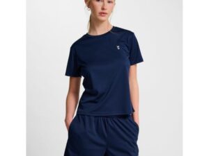Hummel Pulse Trænings T-shirt Str. L Dame - Blå til løb og aktiv livsstil