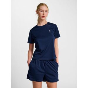 Hummel Pulse Trænings T-shirt Str. L Dame - Blå til løb og aktiv livsstil