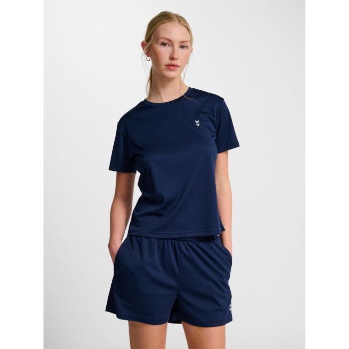 Hummel Pulse Trænings T-shirt Str. L Dame - Blå til løb og aktiv livsstil Hummel Pulse Trænings T-shirt Str. L Dame - Blå til løb og aktiv livsstil