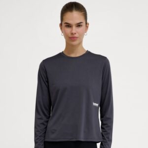 Hummel Pulse Workout LS Tee M Dame - Blå træningstrøje til komfortabel løb og fitness