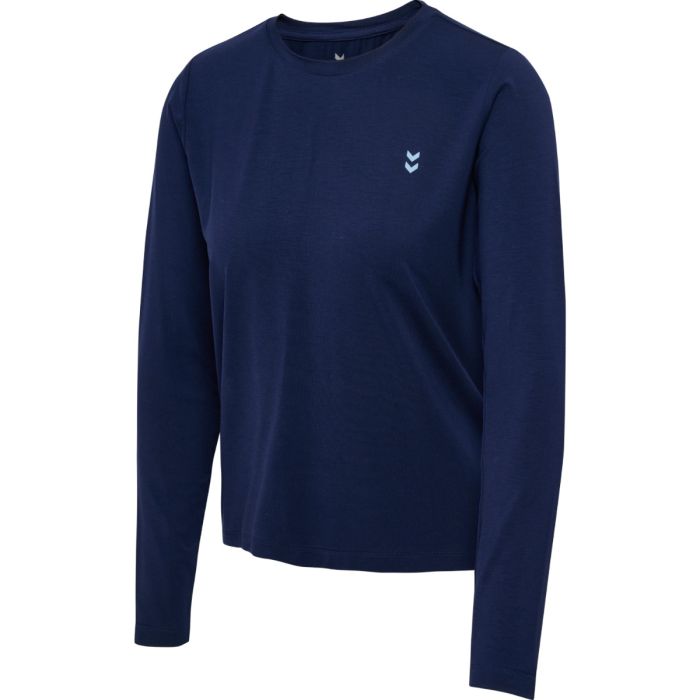 Hummel Yoga Soft Loose LS Tee Str. L Blå Dame Hummel Yoga Soft Loose LS Tee Str. L Blå Dame