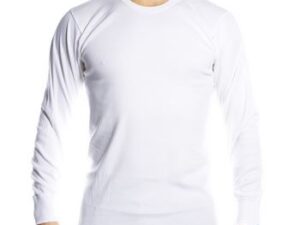 JBS Basic Longsleeve White Hvid bomuld Small Herre
