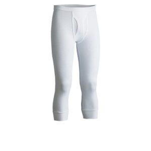 JBS Lange Underbukser Original 30011 Knee Longjohns Hvid bomuld Small Herre