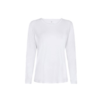 JBS of Denmark Bamboo Long Sleeve Top Hvid Small Dame JBS of Denmark Bamboo Long Sleeve Top Hvid Small Dame
