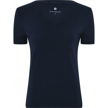 JBS of Denmark Bamboo V-neck Women Slim T-shirt Marineblå Small Dame JBS of Denmark Bamboo V-neck Women Slim T-shirt Marineblå Small Dame