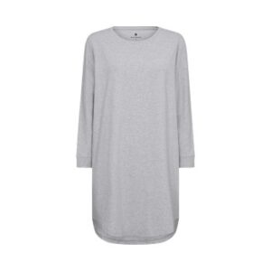 JBS of Denmark Woman Long Sleeve Big Tee Lysegrå Small Dame