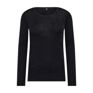 JBS of Denmark Wool Blouse Sort uld Small Dame