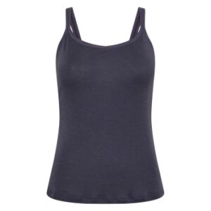 JBS of Denmark Wool Narrow Straps Top Mørkgrå uld Small Dame