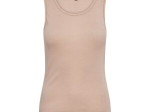 JBS of Denmark Wool Wide Straps Top Beige uld Small Dame