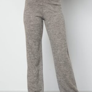 Knitted wide leg pants