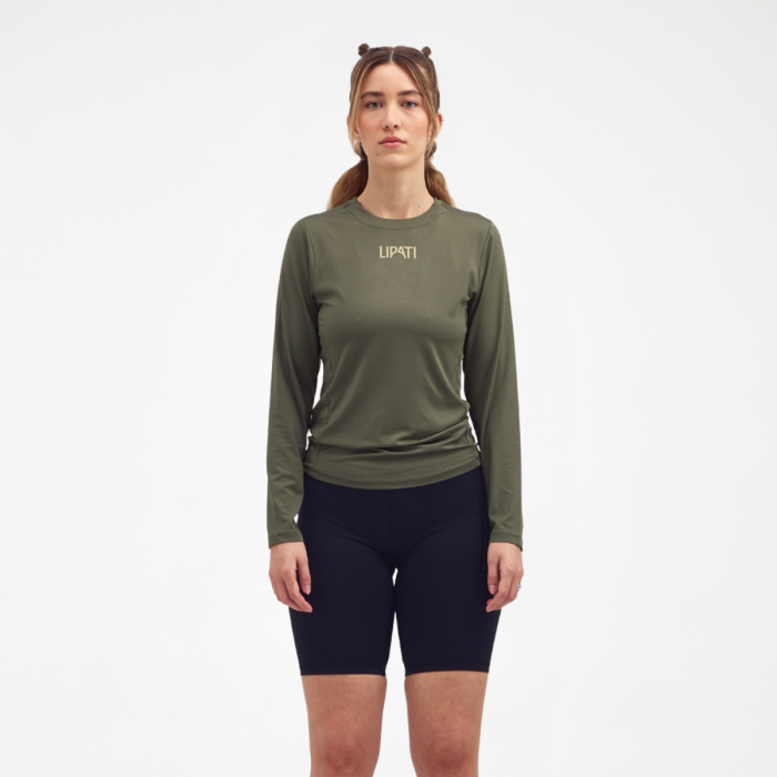 LIPATI Leeward LS Tee Str. L Dame - Grøn trøje til løb og træning med optimal komfort LIPATI Leeward LS Tee Str. L Dame - Grøn trøje til løb og træning med optimal komfort