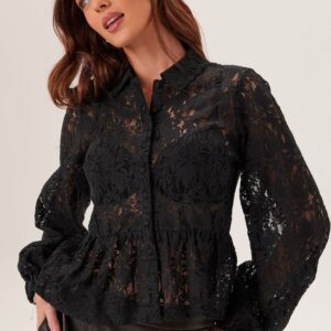 Lace Peplum Blouse